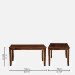 Cavanna Teak Wood Dining Table - Image 4