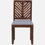 Korvyn Rustic Solid Sheesham Wood Dining Set for 8 People - Image 2