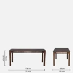 Worvesta Wooden 8 Seater Dining Set in Provincial Teak Finish - Image 4