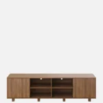 Ridgewood Acacia Wood TV Unit in Water Resistant Antique Walnut Finish - Image 7