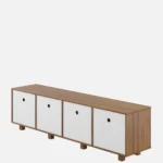Ridgewood Acacia Wood TV Unit in Water Resistant Antique Walnut Finish - Image 8