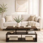 Elvara Rectangular Coffee Table with Open Shelf Storage - Image 2