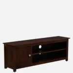Ashford Sheesham Wood Media Console in Scratch Resistant Honey Oak Finish - Image 6