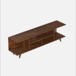 Brentwood Rubberwood TV Stand in Fade Resistant Natural Wenge Finish - Image 3