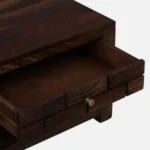 Mango Wood Rustic Farmhouse Coffee Table in Dark Walnut - Image 7