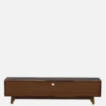 Brentwood Rubberwood TV Stand in Fade Resistant Natural Wenge Finish - Image 10