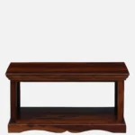 Solid Teak Wood Scandinavian Coffee Table in Light Oak - Image 5