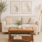 Rubberwood Minimalist Coffee Table in Matte Black Finish