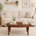 Pine Wood Vintage Trunk Style Coffee Table in Rustic Brown