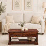 Wenge Wood Contemporary Coffee Table in Espresso Brown