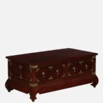 Paulownia Wood Lightweight Coffee Table in Whitewash Finish - Image 5
