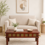 Jackfruit Wood Traditional Coffee Table in Dark Mahogany