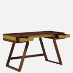 Nail Sheesham Wood Writing Table In Scratch Resistant Provincial Teak Finish - Image 4