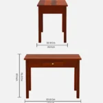 Honey Writing Table In Honey Finish - Image 3