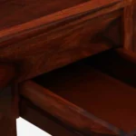 clone Sheesham Wood Writing Table in Scratch Resistant Honey Oak Finish - Image 9