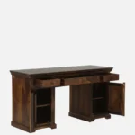 Stand Sheesham Wood Writing Table in Scratch Resistant Provincial Teak Finish - Image 5