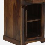 Stand Sheesham Wood Writing Table in Scratch Resistant Provincial Teak Finish - Image 11