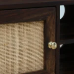 Vabir Large Solid Wood TV Cabinet In Classic Rustic Grain Finish - Image 7