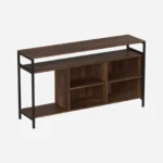 Savaan Wide Solid Mango Wood TV Unit In Honey Amber Wood Tone - Image 4