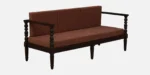 Klone Sheesham Wood 3 Seater Sofa In Mocha Mousse Colour - Image 9