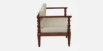 Clone Sheesham Wood 3 Seater Sofa In Beige Colour - Image 5