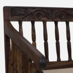 Oslo Premium Sheesham Wood Single Seater Sofa Chair in Honey Oak Finish - Image 2