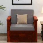 Harper Premium Lounge Style Fabric 1 Seater Sofa with Cushioned Seating
