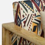 Nova Luxury Fabric Armchair with Comfortable Backrest and Wide Seating - Image 2