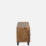 Oakven Engineered Wood TV Cabinet with Drawer Storage in Natural Teak - Image 6