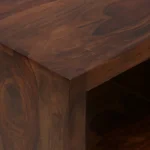 Sandoval Mango Wood TV Cabinet with Rattan Door Panels in Sandstone Finish - Image 6