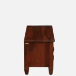 Pebblex Solid Acacia Wood TV Unit with Stone Texture Base in Pebble Grey - Image 7