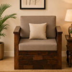 Camden Premium Fabric Single Seater Sofa
