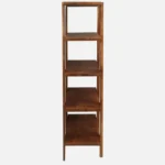 Grainvell Solid Acacia Wood Bookcase with Adjustable Shelves in Honey Oak - Image 5