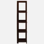 Sunora Engineered Wood Bookshelf with Gold Trim Legs in Desert Sand White - Image 2