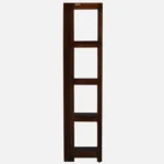 Sunora Engineered Wood Bookshelf with Gold Trim Legs in Desert Sand White - Image 5