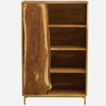 Itihas Solid Sheesham Wood Bookshelf with Straight Legs in Honey Oak Finish - Image 7