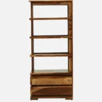 Ekant Solid Sheesham Wood Bookshelf in Dark Walnut Finish - Image 2