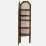 Dharitri Solid Sheesham Wood Bookshelf in Natural Oak Finish - Image 5
