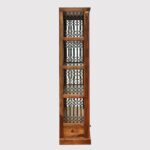 Praangan Solid Sheesham Wood Bookshelf in Walnut Brown Finish - Image 2