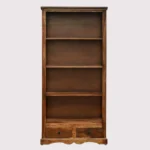 Praangan Solid Sheesham Wood Bookshelf in Walnut Brown Finish - Image 5