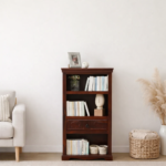 Pancham Solid Sheesham Wood Bookshelf in Honey Natural Finish