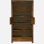 Kramik Solid Sheesham Wood Bookshelf in Natural Oak Finish - Image 5