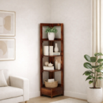 Unnati Solid Sheesham Wood Bookshelf in Honey Teak Finish