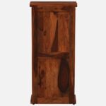 Lambvar Solid Sheesham Wood Book Rack in Warm Walnut Finish - Image 4
