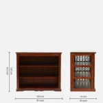 Vanika Natural Finish Bookshelf - Image 3