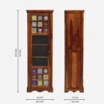 Ishaan Sheesham Wood Library Bookshelf In Walnut Finish - Image 5