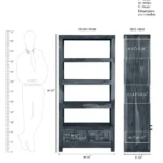 Nyra Sheesham Wood Bookshelf - Image 3