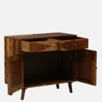 Arnav Sheesham Wood Utility Cabinet With Shelves In Walnut Finish - Image 8
