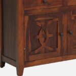 Devansh Sheesham Wood Cabinet With Double Door Storage - Image 2