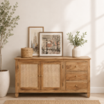 Kavya Sheesham Wood Multipurpose Cabinet In Natural Finish